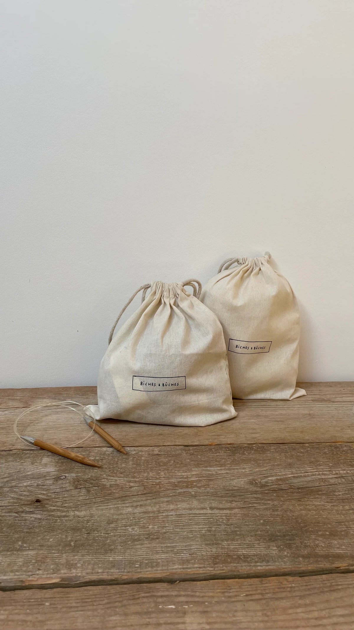 Biches & Bûches Drawstring Bag