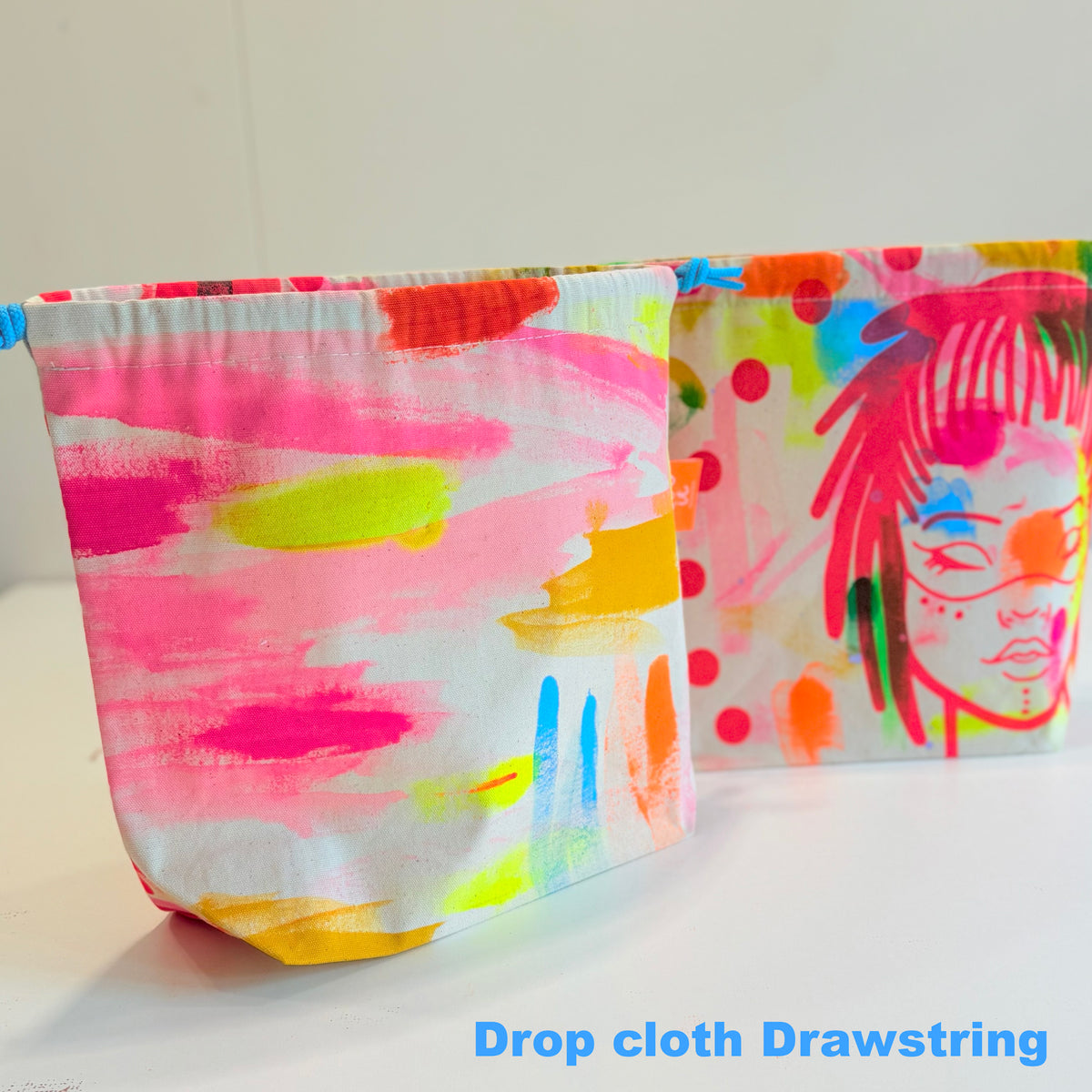 Drop Cloth Drawstring Project Bag