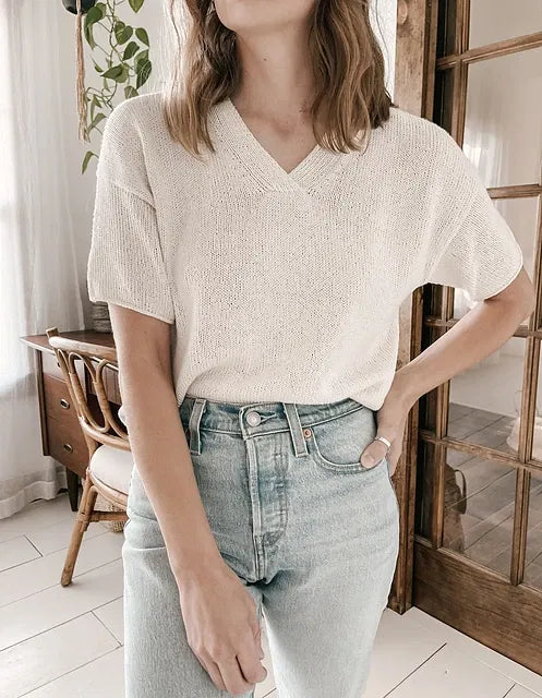 Moon Set Tee with Arctic Pearl