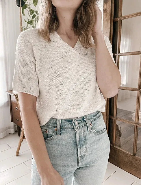 Moon Set Tee with Arctic Pearl