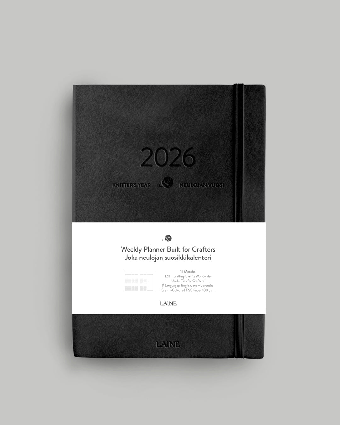 Knitter's Year 2026 Weekly Planner by Laine