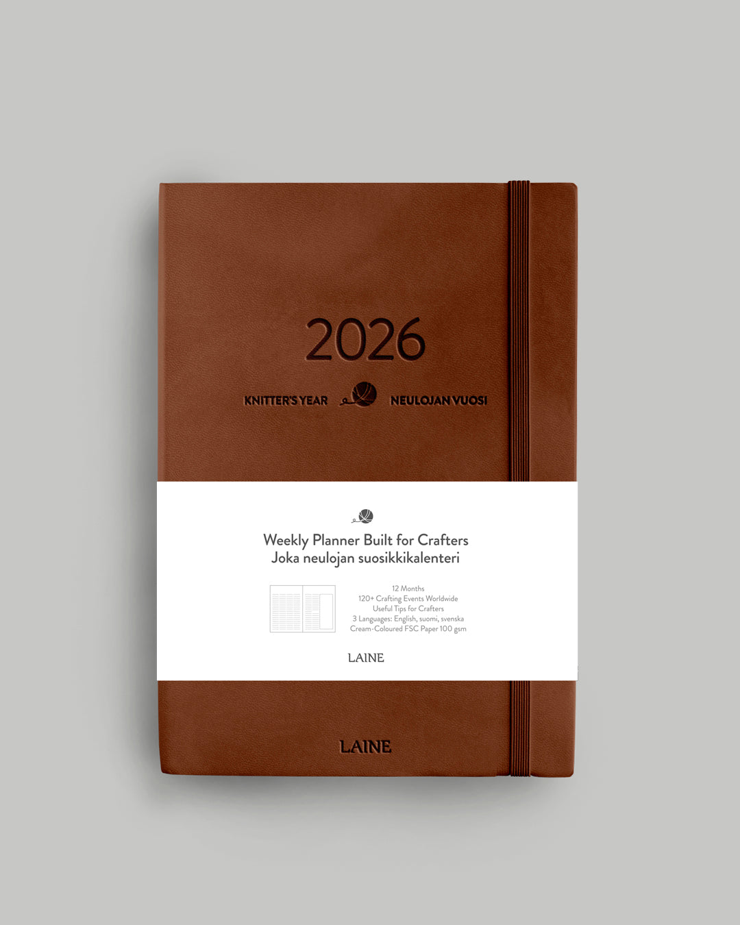Knitter's Year 2026 Weekly Planner by Laine