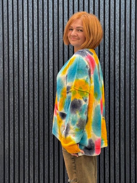 Exclusive Hand-Painted Cardigan No. L28 (Lambswool Large)