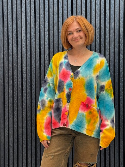 Exclusive Hand-Painted Cardigan No. L28 (Lambswool Large)