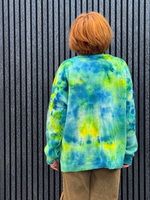 Exclusive Hand-Painted Cardigan No. L30 (Lambswool Large)