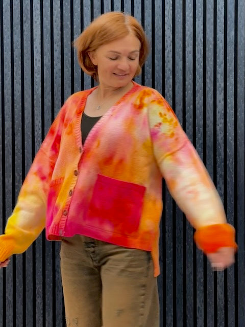 Exclusive Hand-Painted Cardigan No. L31 (Lambswool Medium)