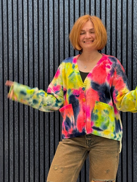 Exclusive Hand-Painted Cardigan No. L33 (Lambswool Medium)