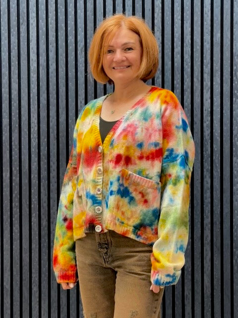 Exclusive Hand-Painted Cardigan No. L35 (Lambswool Medium)