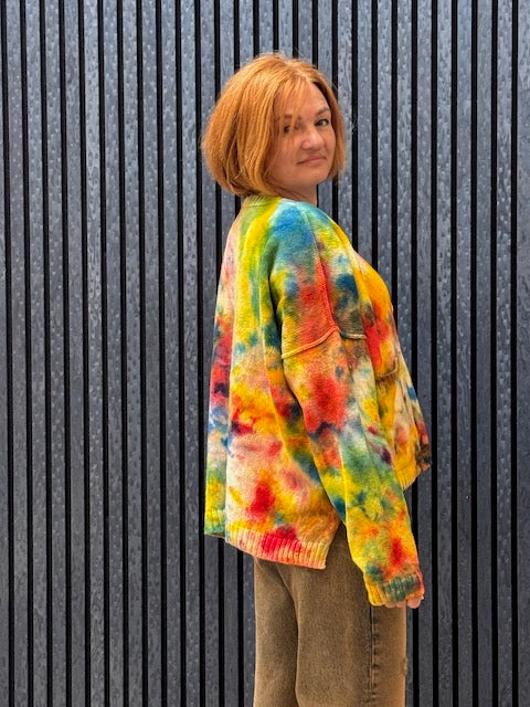 Exclusive Hand-Painted Cardigan No. L35 (Lambswool Medium)