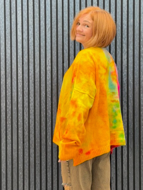 Exclusive Hand-Painted Cardigan No. L36 (Lambswool Large)