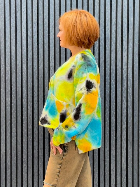 Exclusive Hand-Painted Cardigan No. L37 (Lambswool Medium)