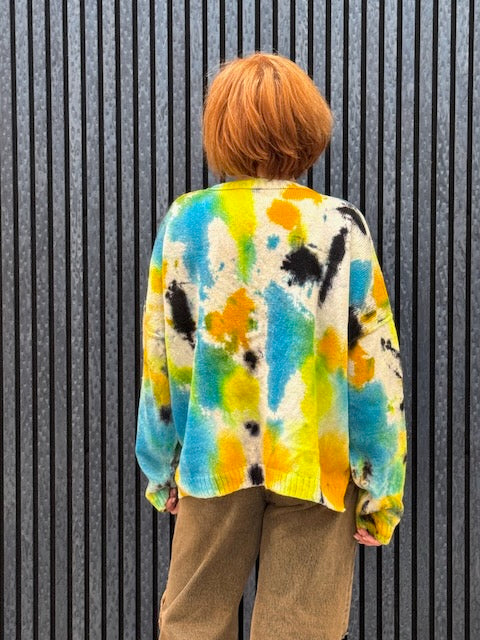 Exclusive Hand-Painted Cardigan No. L37 (Lambswool Medium)