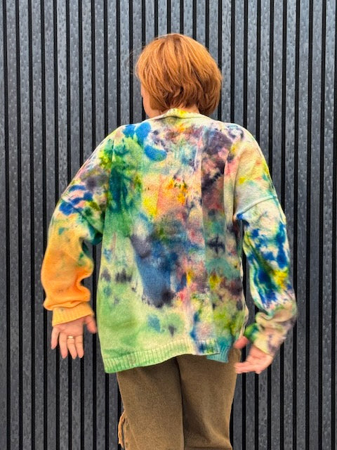 Exclusive Hand-Painted Cardigan No. L38 (Lambswool Medium)