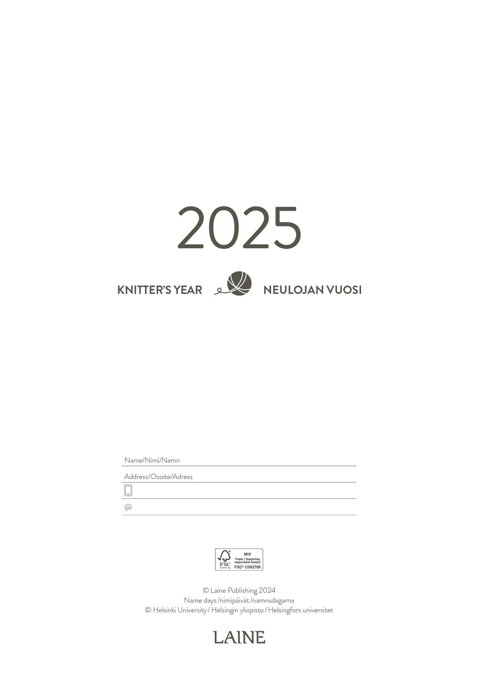 Knitter's Year 2025 by Laine