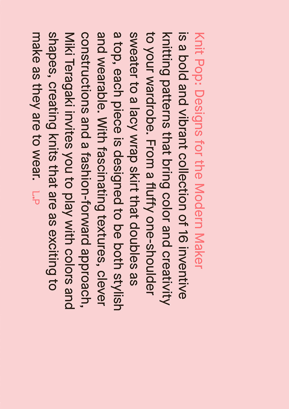 Knit Pop: Designs for the Modern Maker