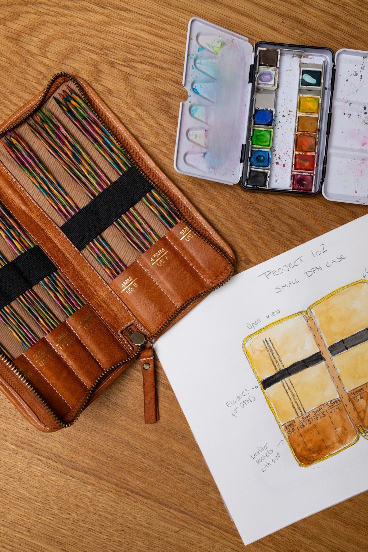 Project 102 Small Double Pointed Needle Case by Re:Designed