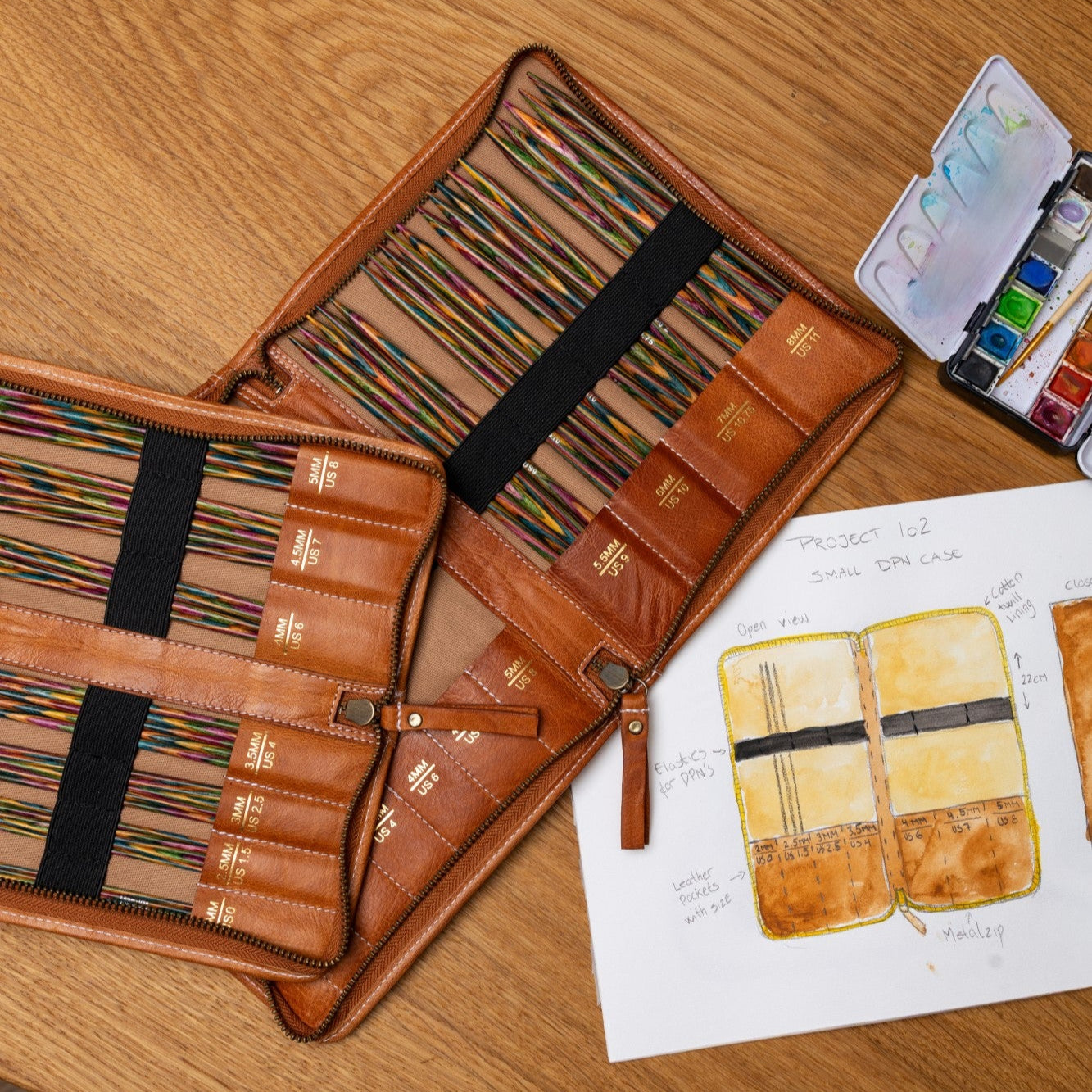 Project 103 Large Double Pointed Needle Case by Re:Designed