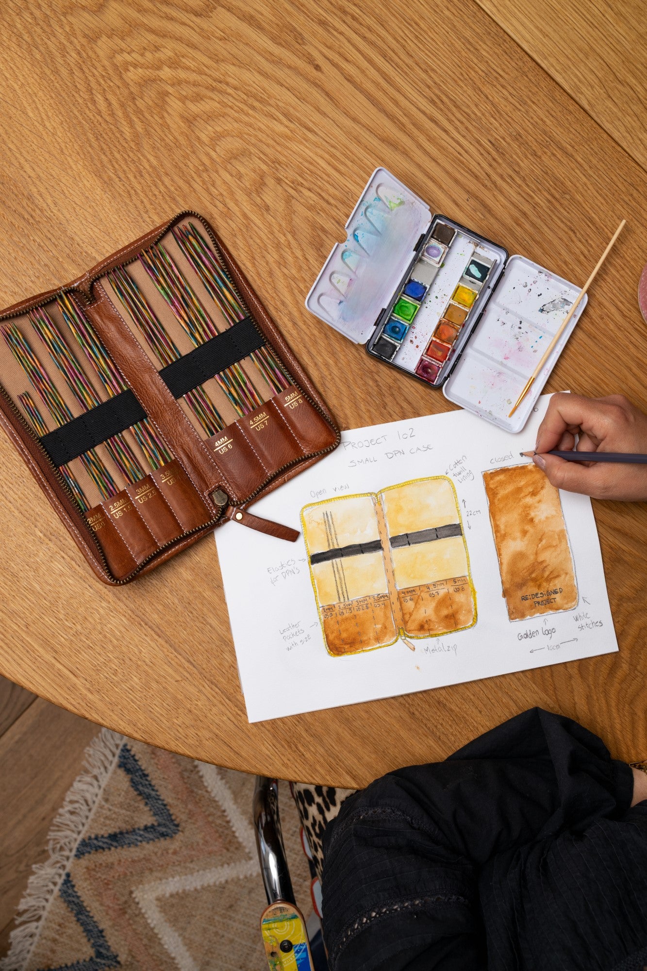 Project 102 Small Double Pointed Needle Case by Re:Designed