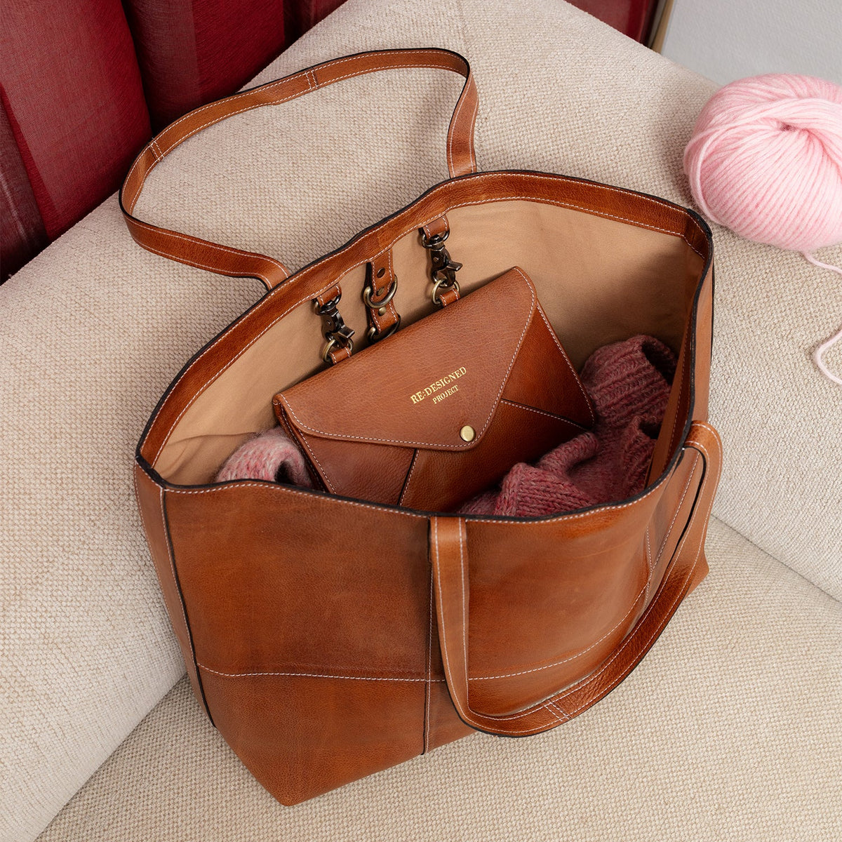 Project 120 Knitting Shoulder Bag by Re:Designed