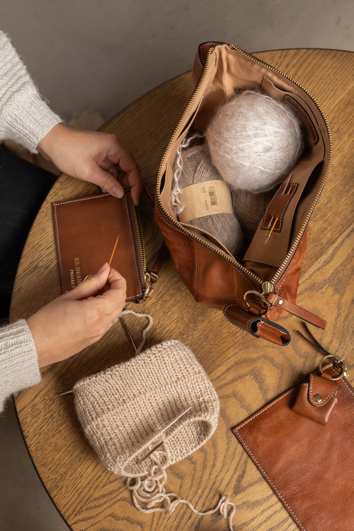 Project 13 Large Leather Clutch by Re:Designed