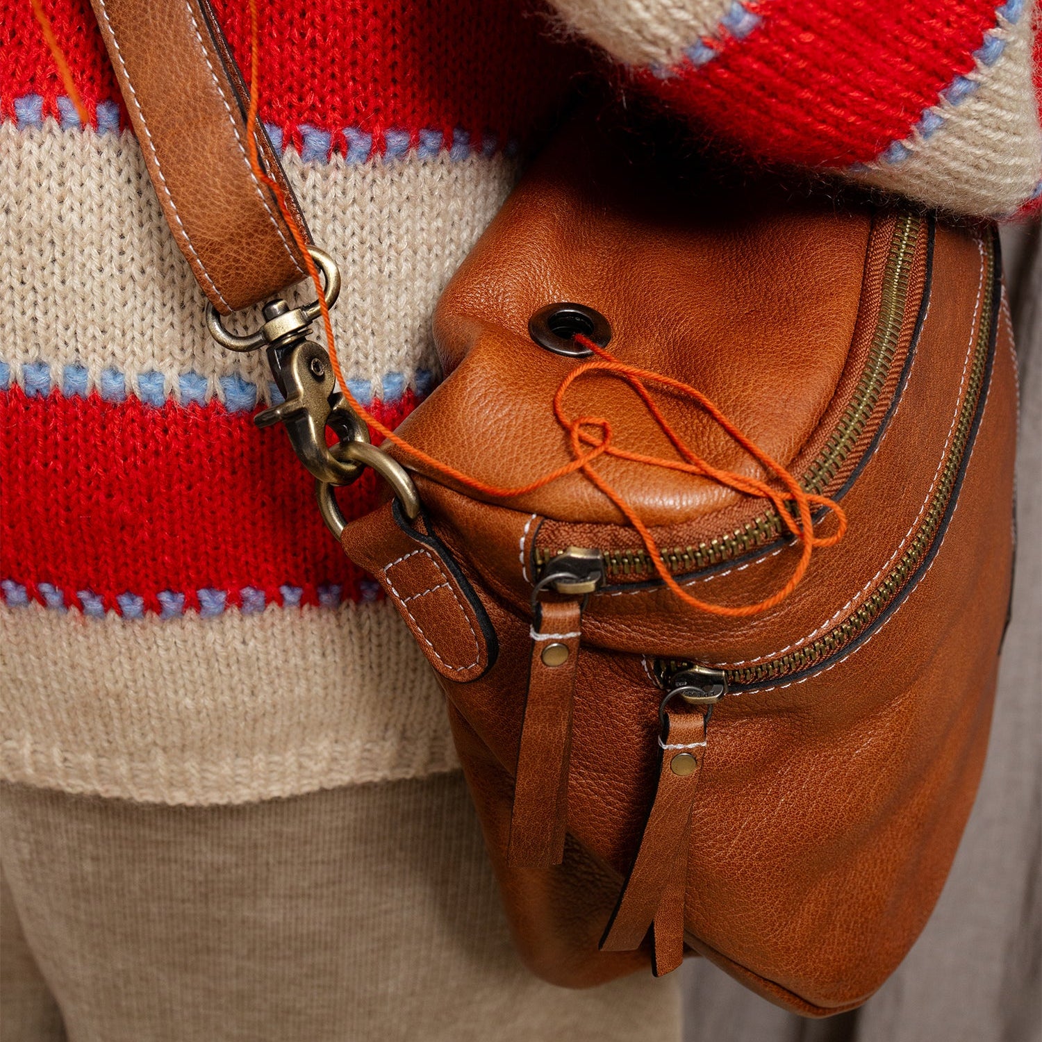 Project 139 Knitting Crossover Bag by Re:Designed