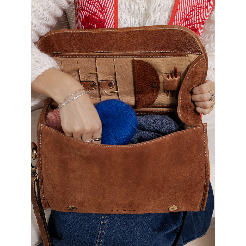 Project 149 SUEDE Crossover Bag by Re:Designed Re:Designed