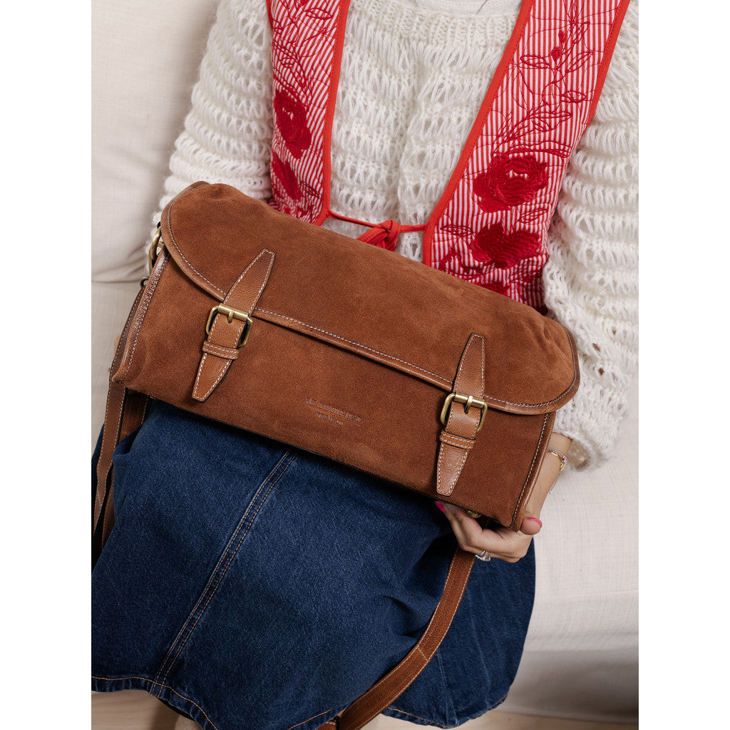 Project 149 SUEDE Crossover Bag by Re:Designed Re:Designed