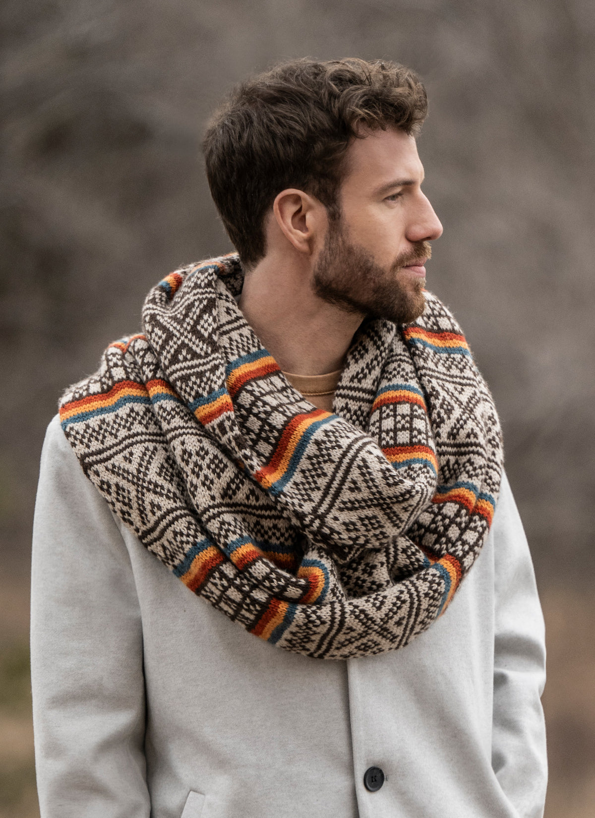 Edmonton Wrap Kit in Woolstok Blue Sky Fibers