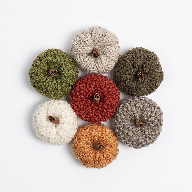 Mini Pumpkins Kit with Woolstok Mini Skein Bundles