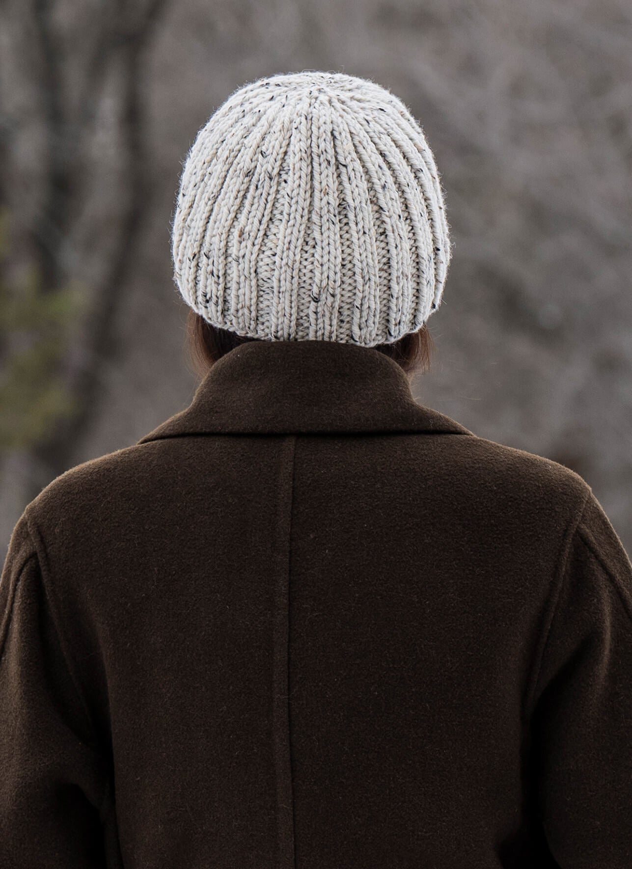 Anstruther Hat Kits with Woolstok Tweed Blue Sky Fibers