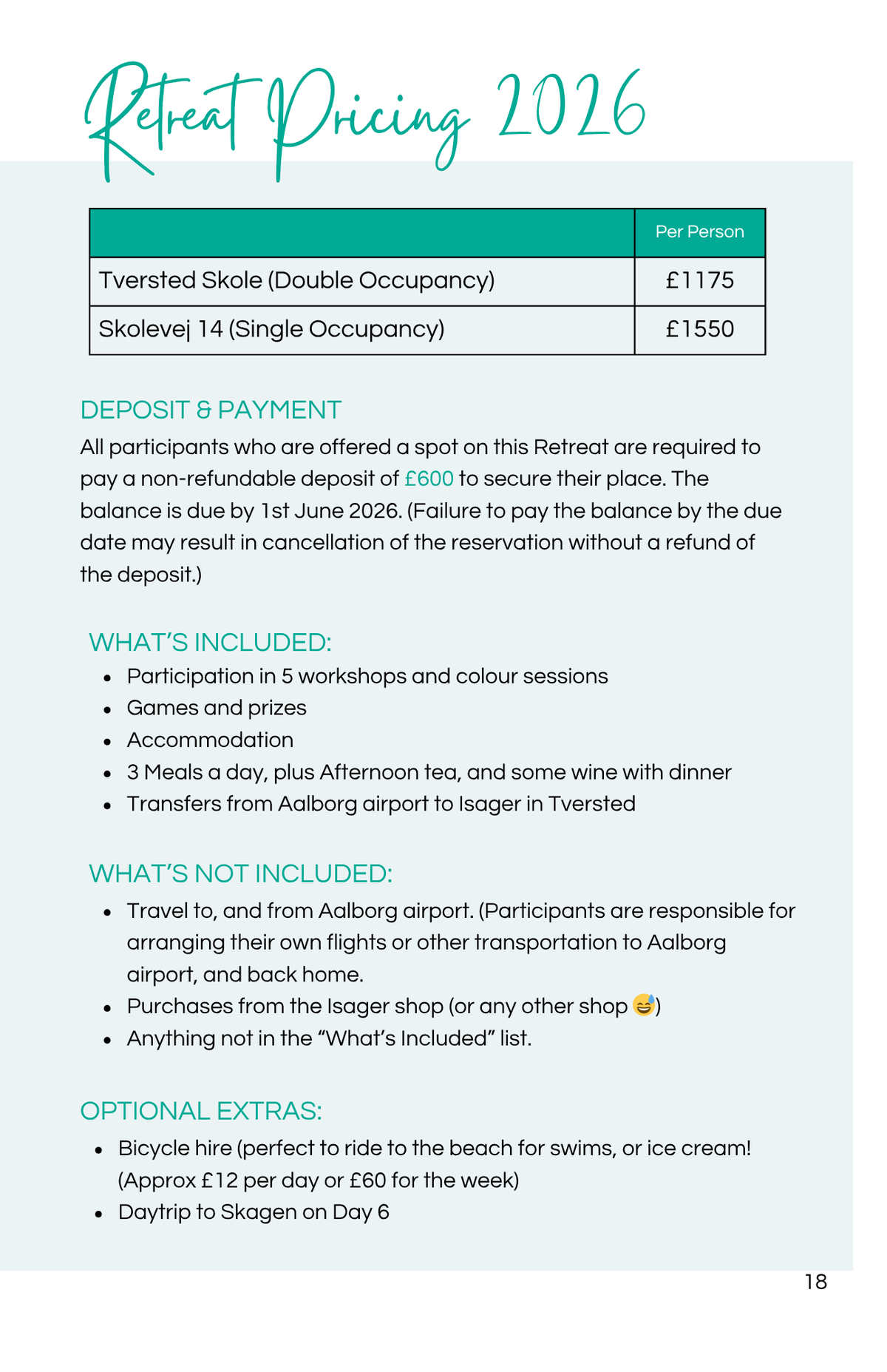 Tribe Isager Retreat - Tversted 2026