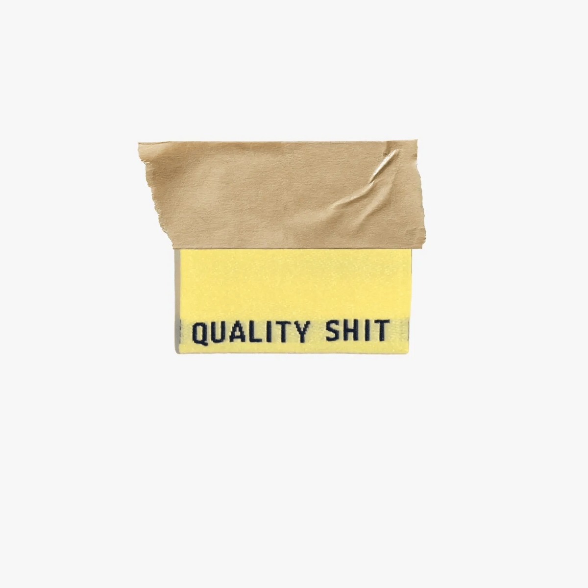 "Quality Shit" PASTELS Woven Labels 6 Pack