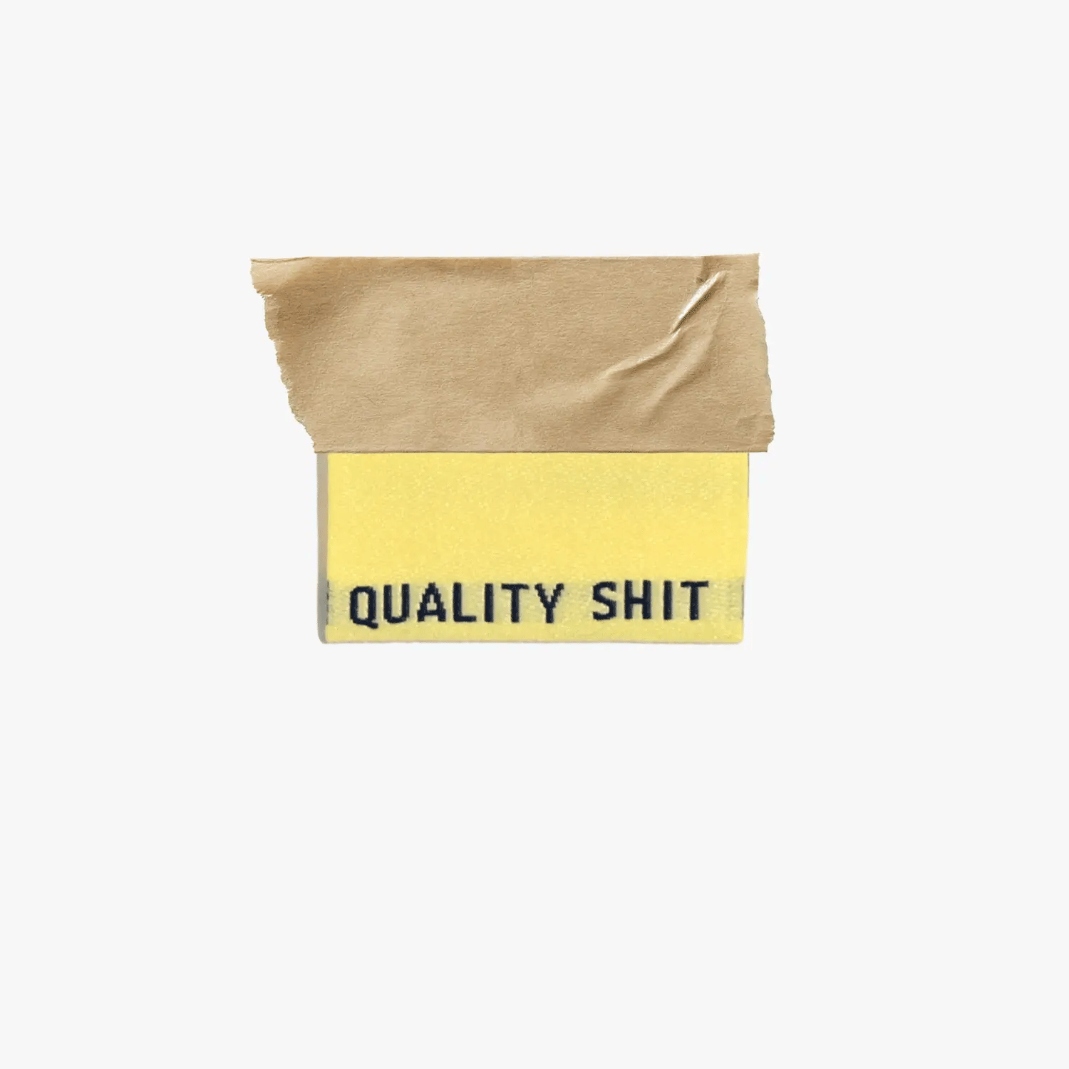 "Quality Shit" PASTELS Woven Labels 6 Pack