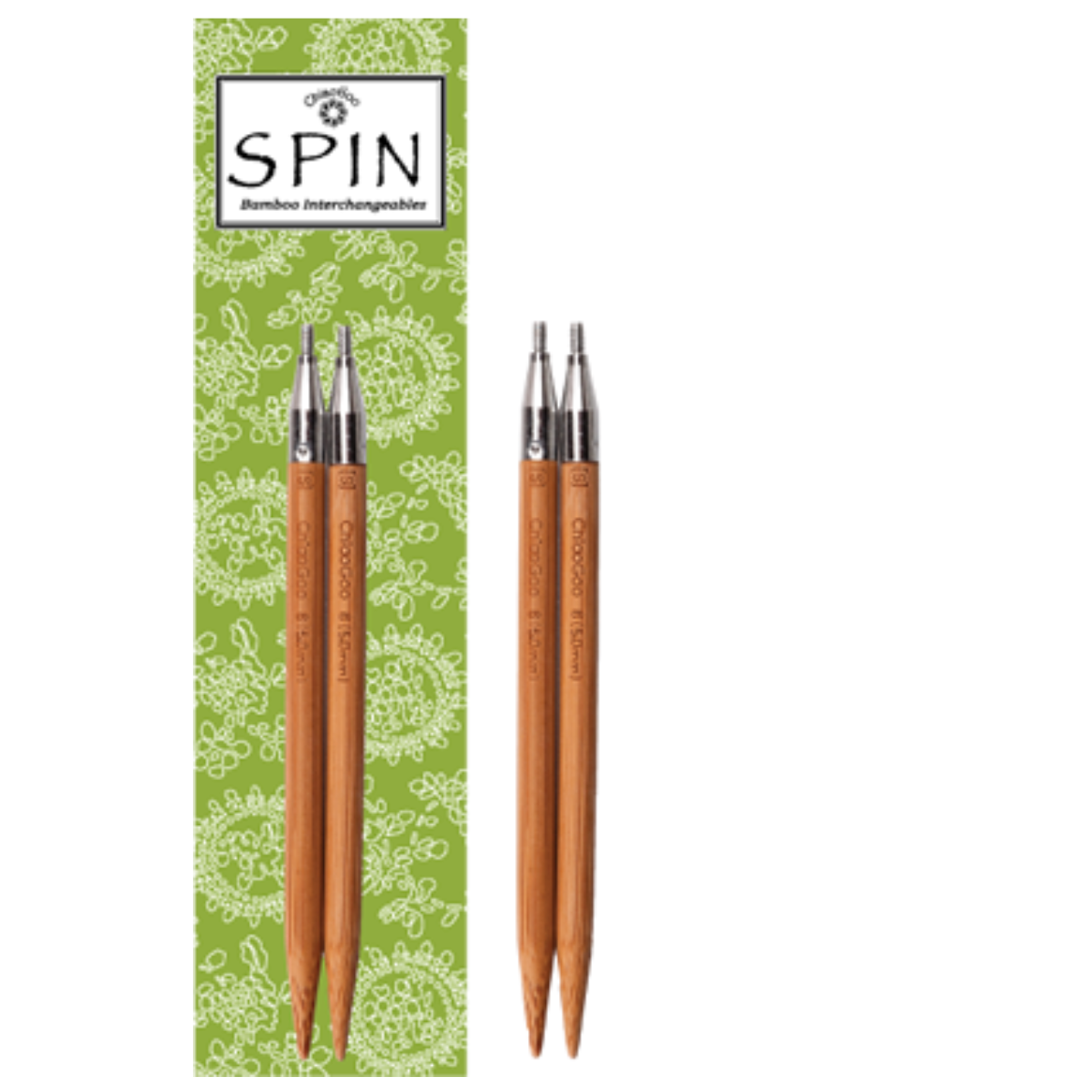 5" Chiaogoo Bamboo SPIN Interchangeable Tips