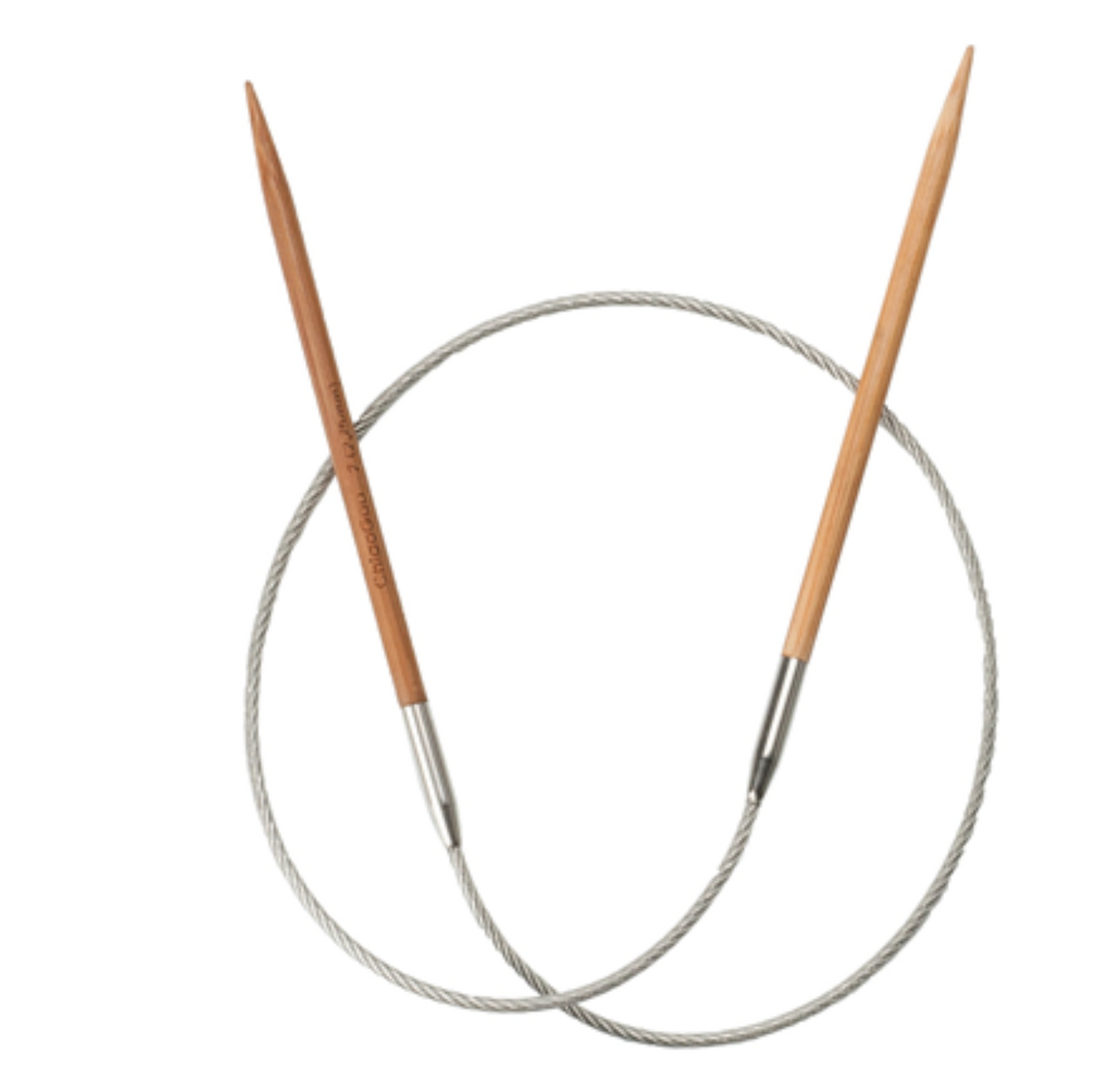 24" (60cm) Chiaogoo BAMBOO Fixed Circular Knitting Needles