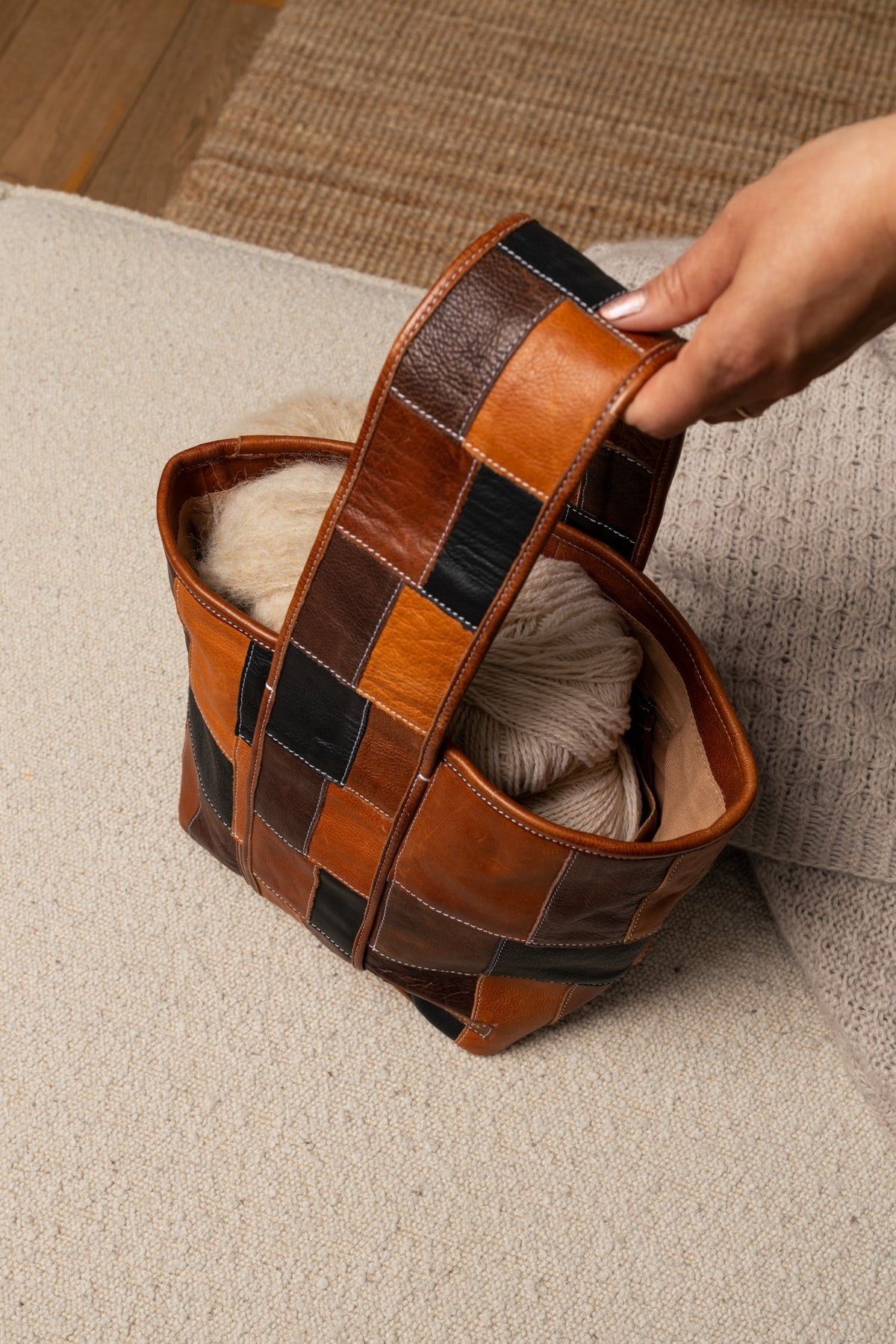 Torn&Cut 81 Knitting Shoulder Bag by Re:Designed