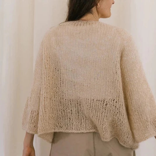 Agnes Sweater Pattern for Le Gros Silk & Mohair Biches & Bûches