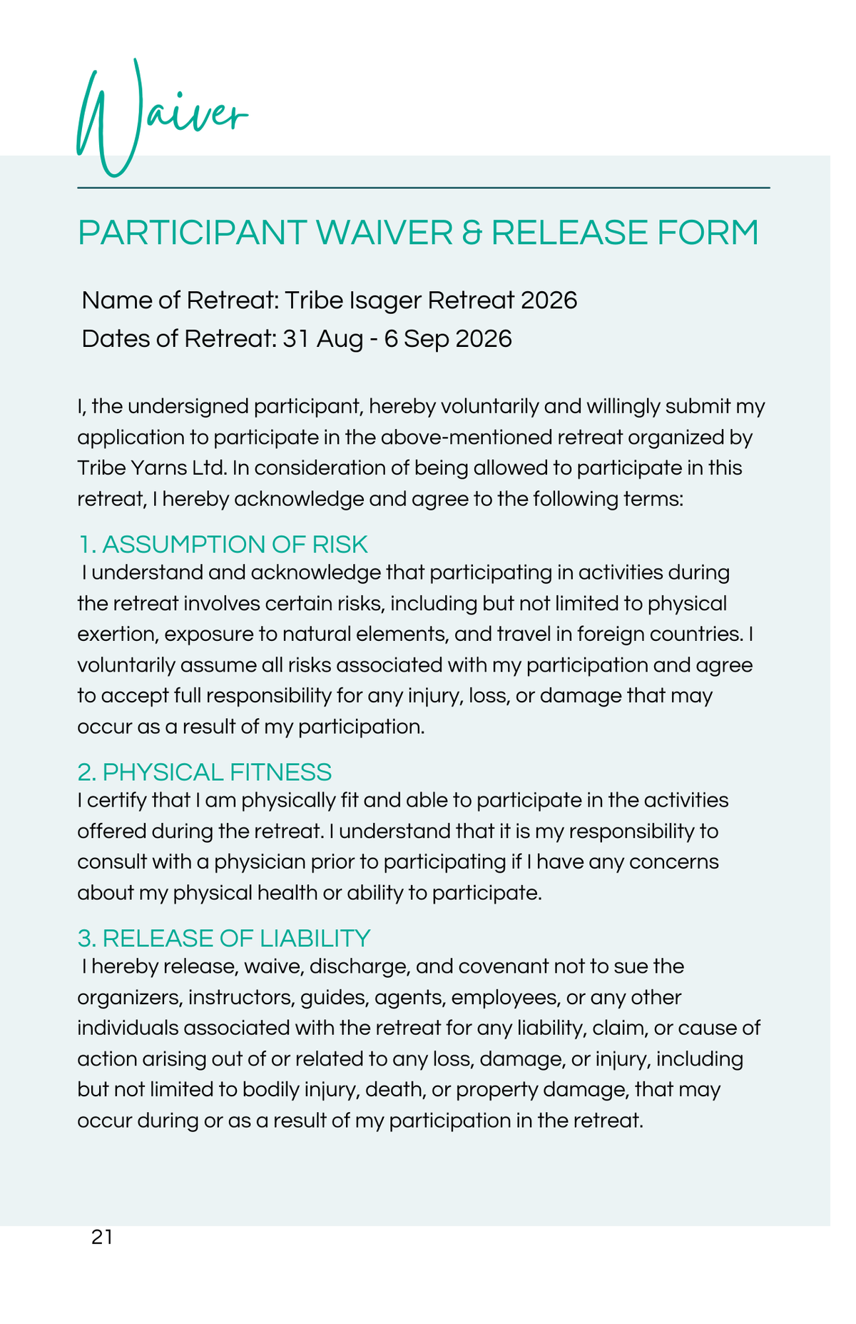 Tribe Isager Retreat - Tversted 2026