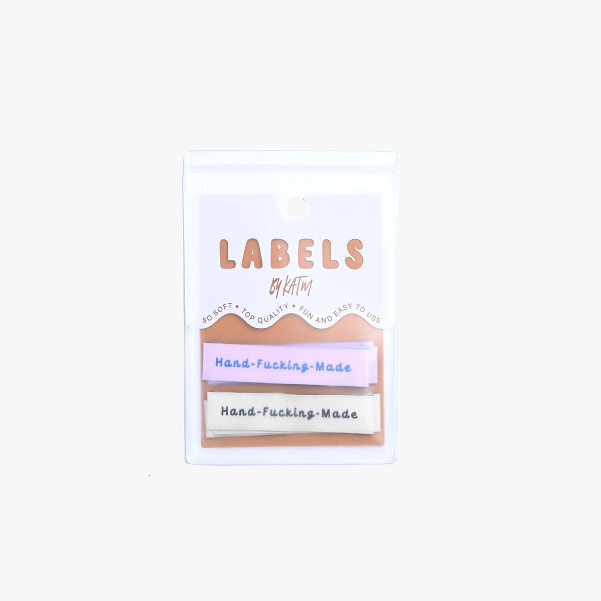 "Hand-Fucking Made" Woven Labels 10 Pack