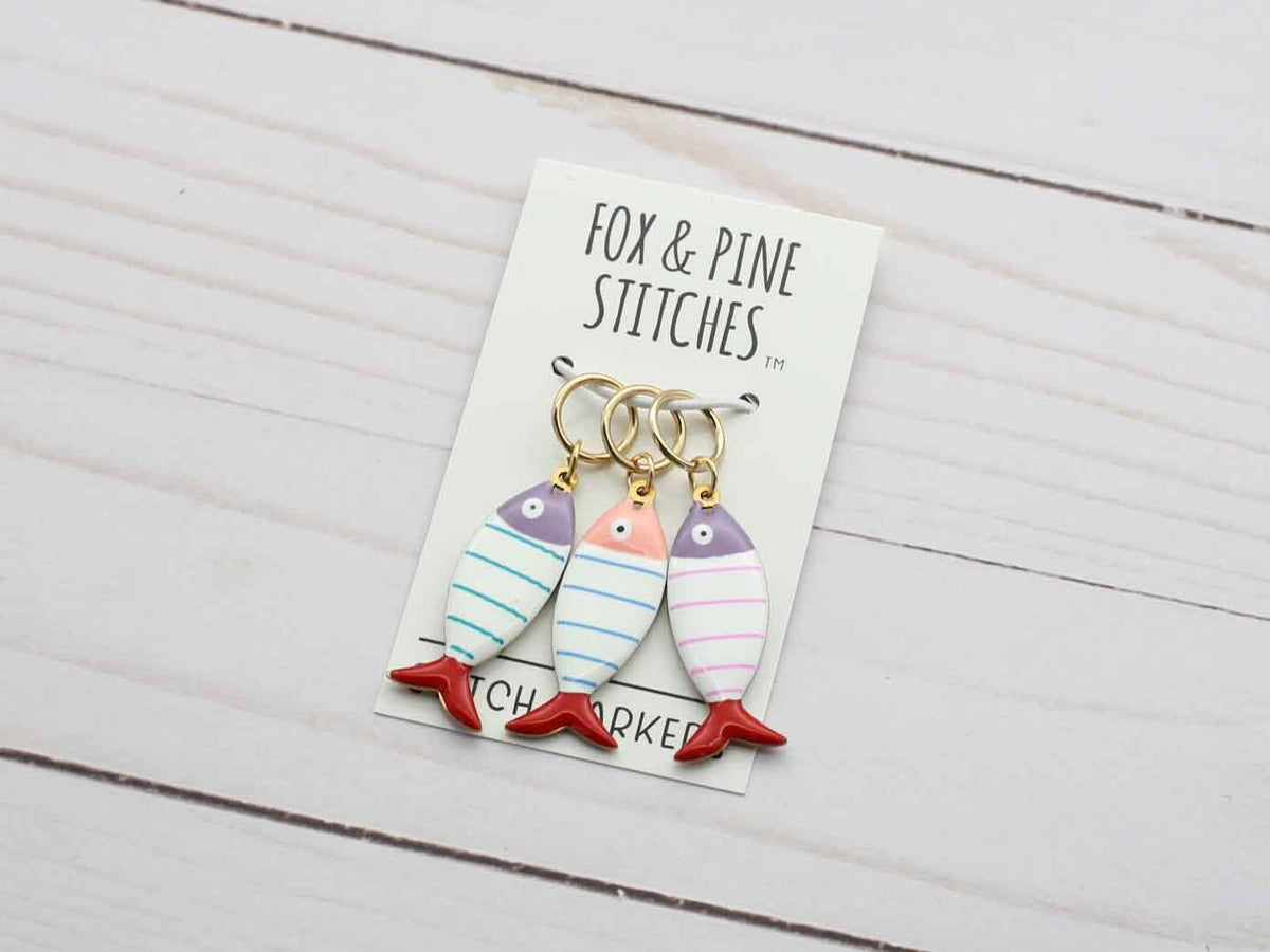 Little Fishies | Stitch Markers Fox & Pine Stitches