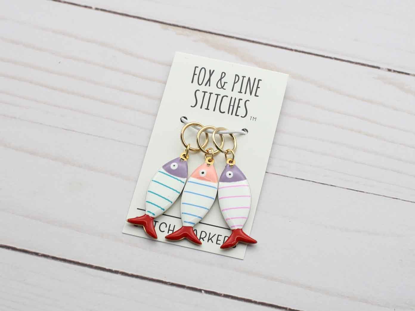 Little Fishies | Stitch Markers Fox & Pine Stitches