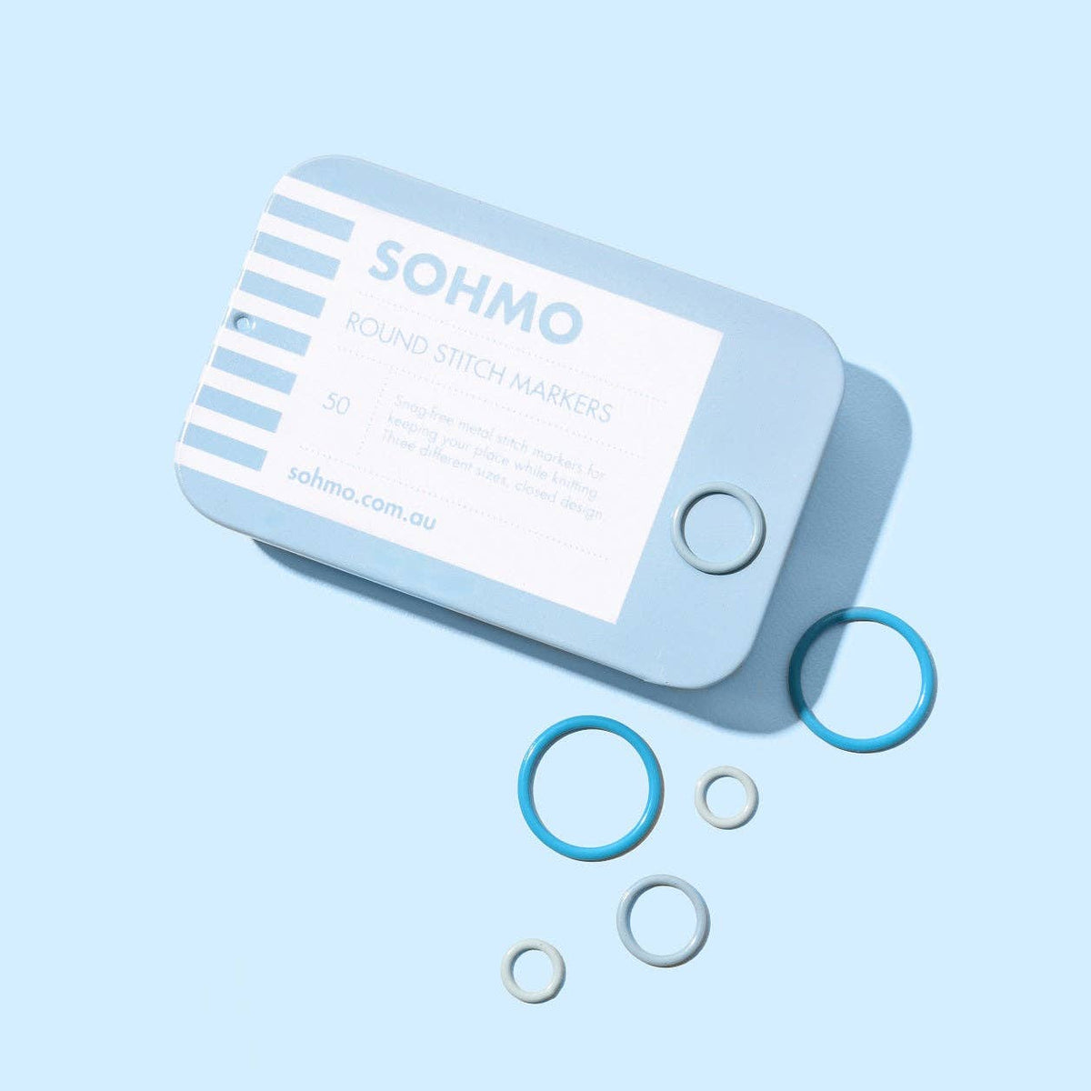 SOHMO Round Stitch Markers - Pack of 50