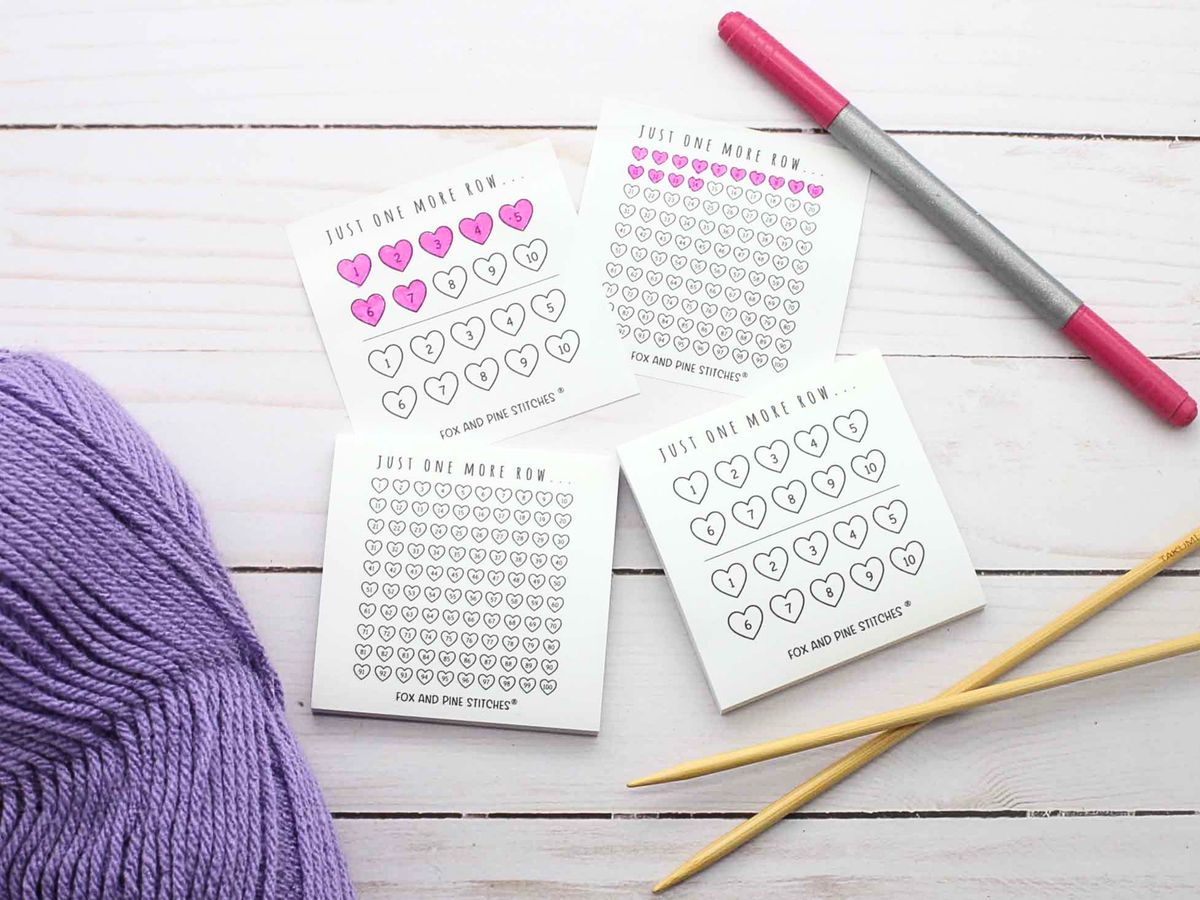 Row Counter Stickies - Fox & Pine Stitches