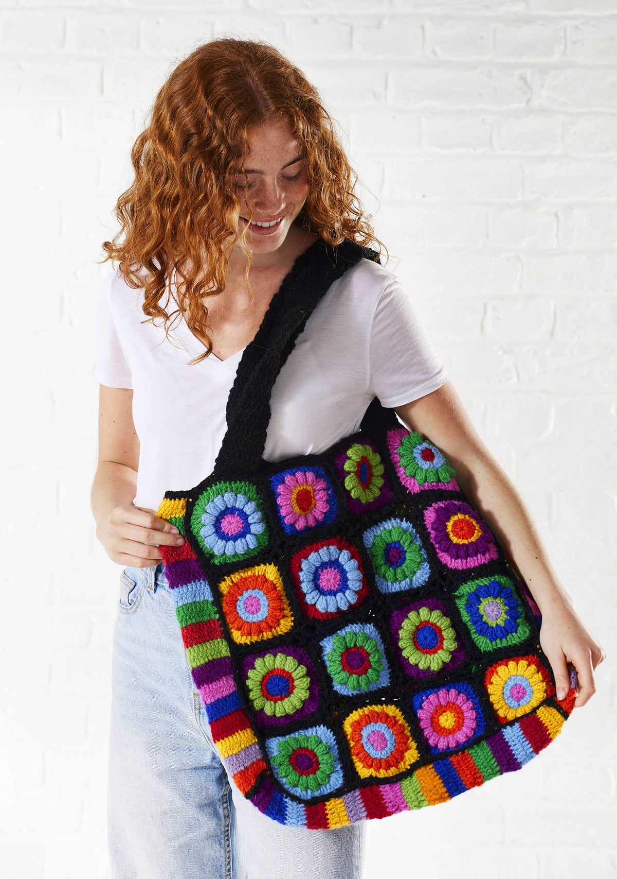 Crochet Rainbow Bag Namaste