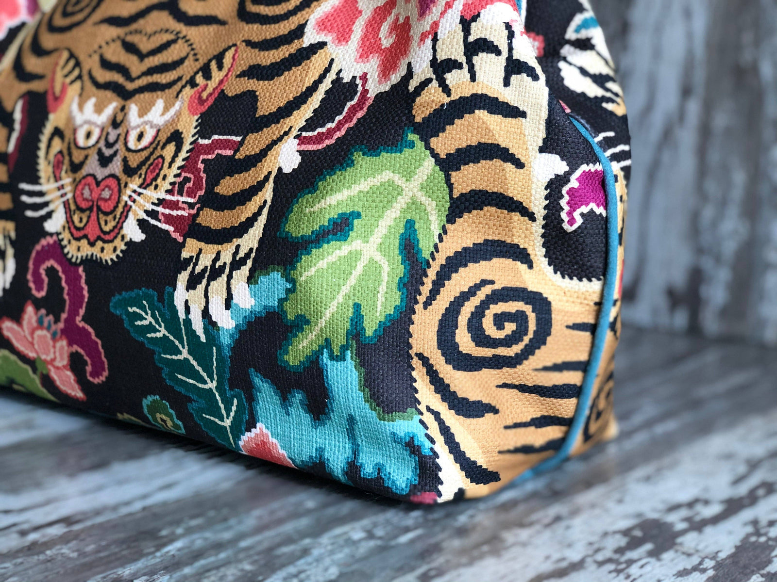 Le Tigre Pioneer Modern Tapestry Doctor Bag w/ Metal Frame