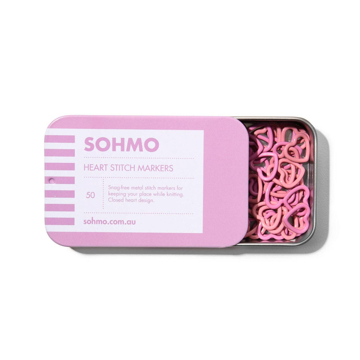 SOHMO Heart Stitch Markers - Pack of 50