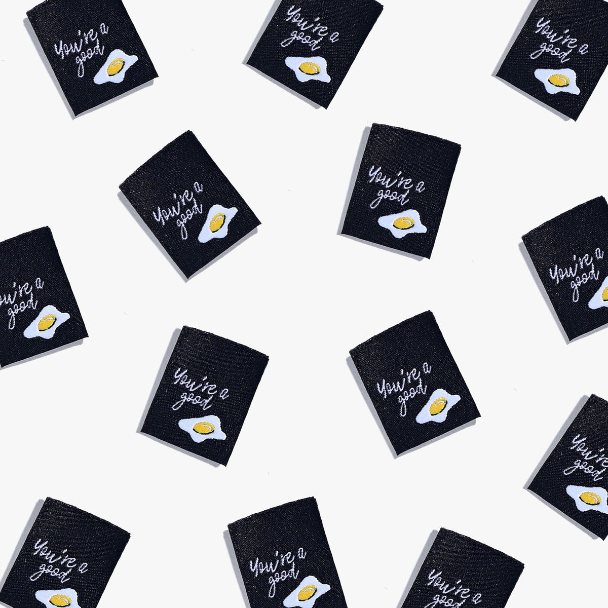 &quot;You&#39;re A Good Egg&quot; Woven Labels 6 Pack