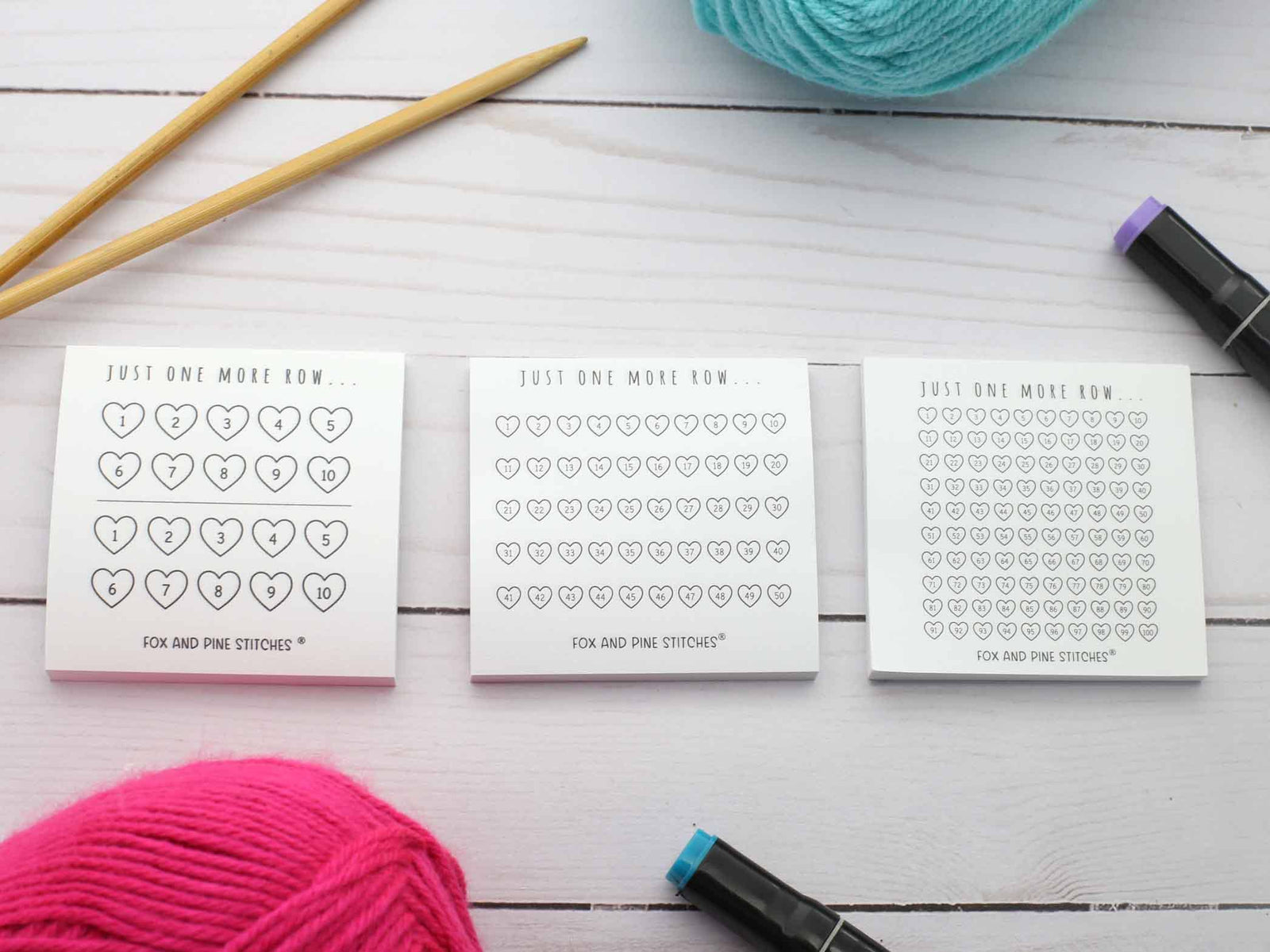 Row Counter Stickies - Fox & Pine Stitches