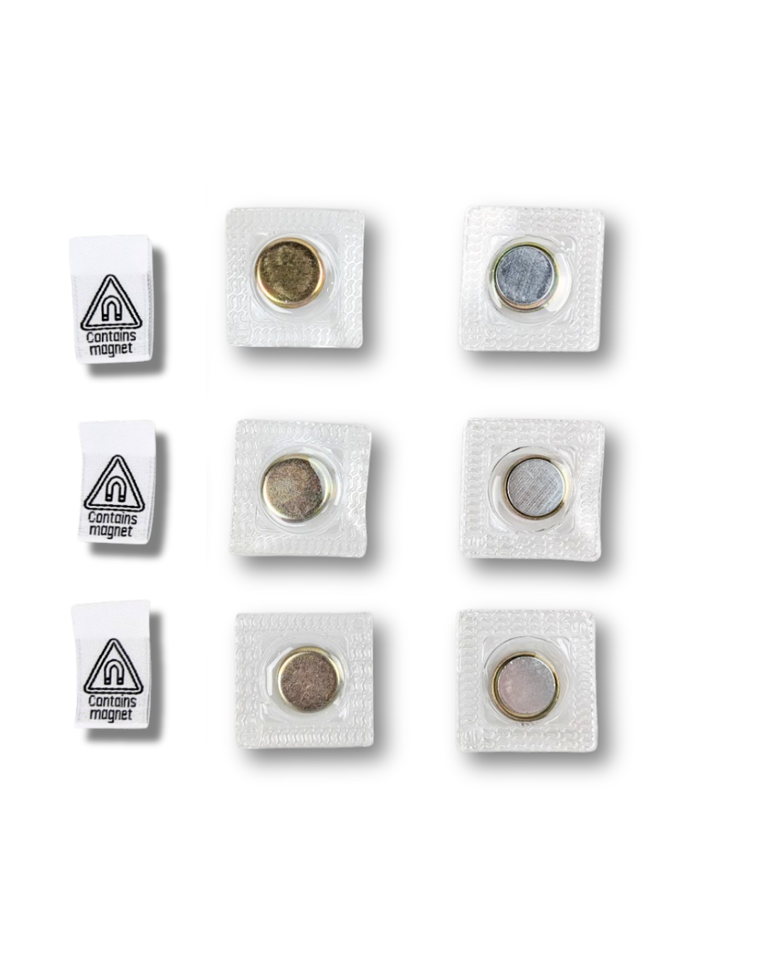 SOHMO Invisible Magnetic Snaps - 3 pairs magnetic closures