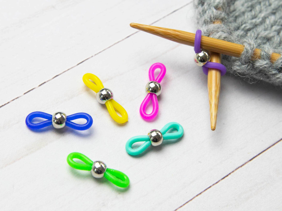 Stitch Huggers | Silver Ball Knitting Notions Colorful Fox & Pine Stitches